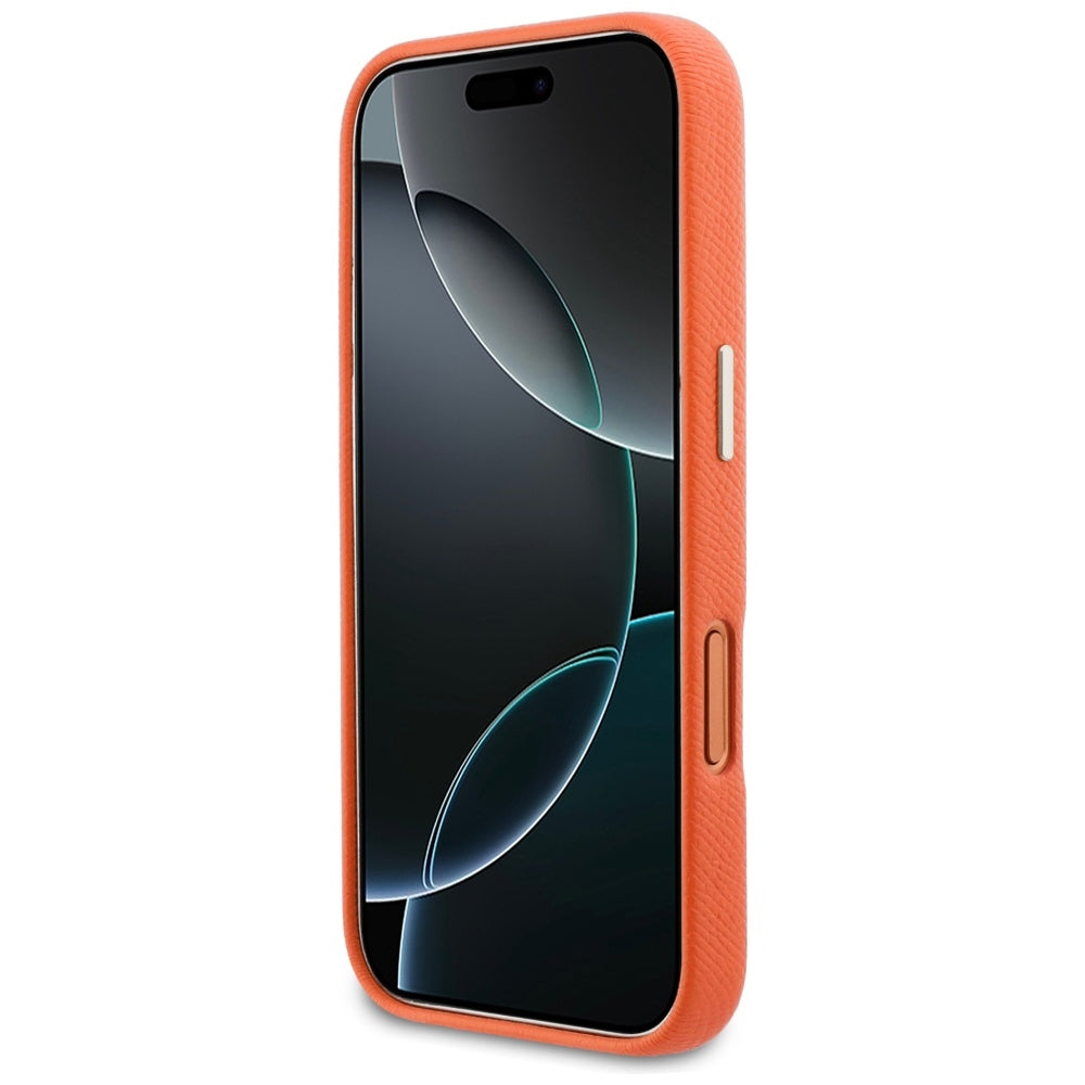 Étui pour Apple iPhone 17 Pro, Guess, Logo Résine, Orange