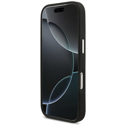 Étui pour Apple iPhone 17 Pro, Karl Lagerfeld, Grained Karl & Choupette's Heads Pins and Logo, Noir