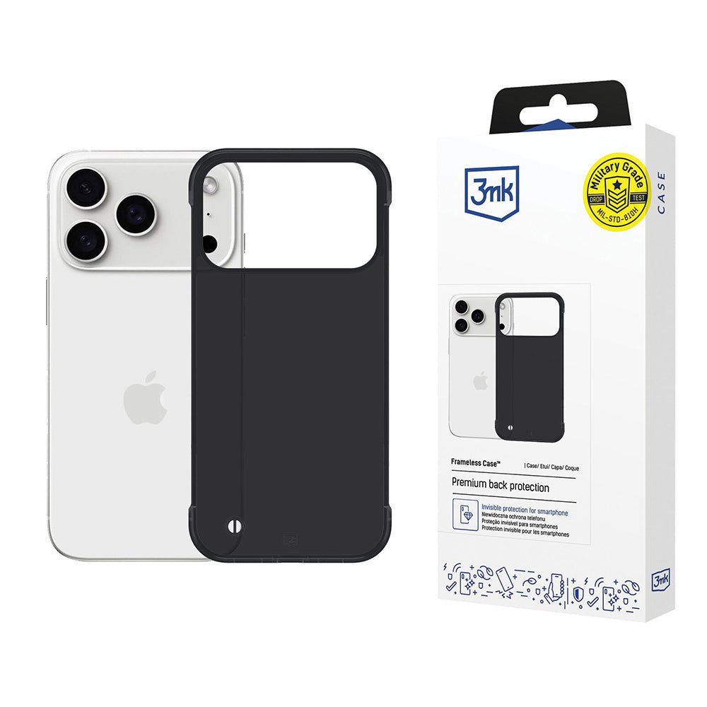 Hoes voor Apple iPhone 17 Pro Max, 3MK, Just20g, Zwart