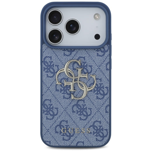 Hülle für Apple iPhone 17 Pro Max, Guess, 4G Big Logo, Blau