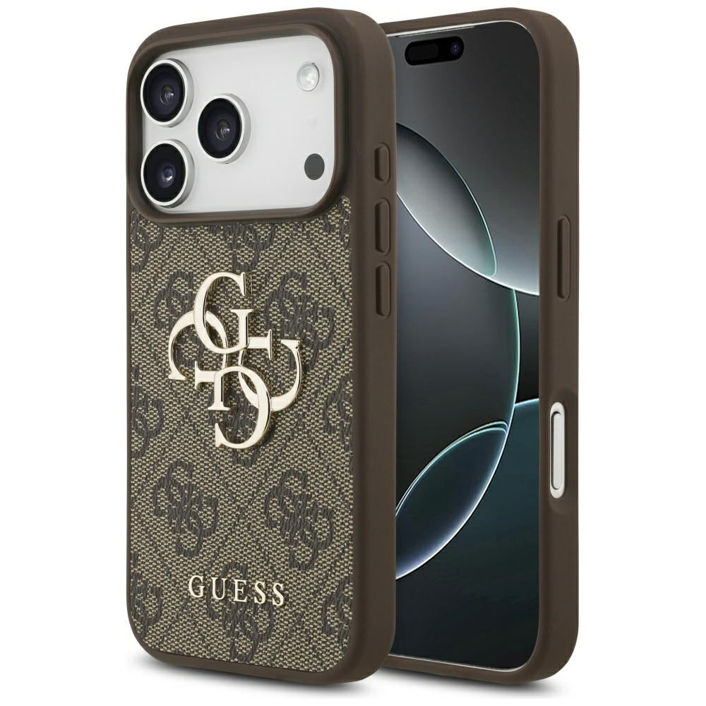 Étui pour Apple iPhone 17 Pro Max, Guess, 4G Big Logo, Marron