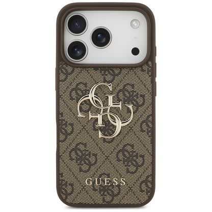 Étui pour Apple iPhone 17 Pro Max, Guess, 4G Big Logo, Marron