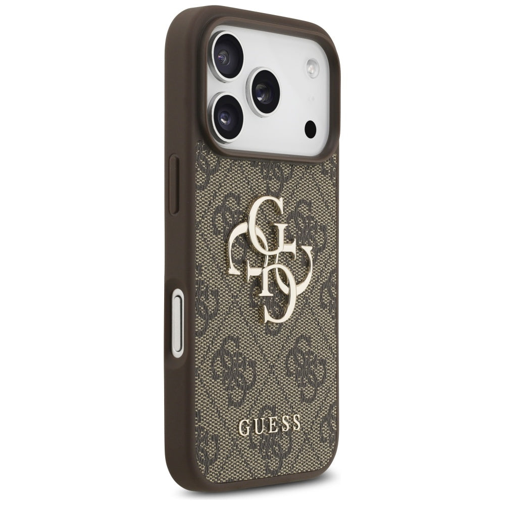 Étui pour Apple iPhone 17 Pro Max, Guess, 4G Big Logo, Marron