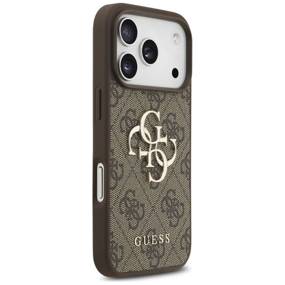 Étui pour Apple iPhone 17 Pro Max, Guess, 4G Big Logo, Marron