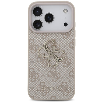 Étui pour Apple iPhone 17 Pro Max, Guess, 4G Big Logo, Rose.