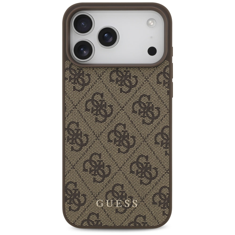 Hülle für Apple iPhone 17 Pro Max, Guess, 4G Classic, Braun