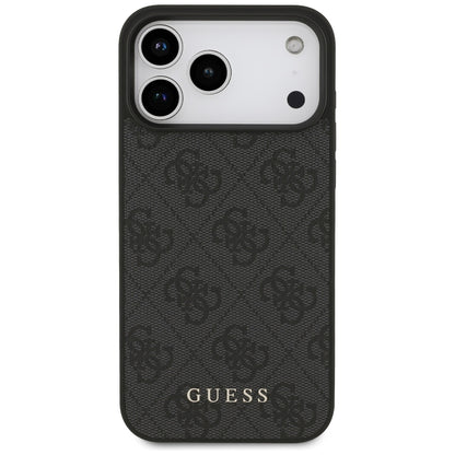 Hoes voor Apple iPhone 17 Pro Max, Guess, 4G Classic, Zwart