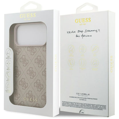 Hoes voor Apple iPhone 17 Pro Max, Guess, 4G Classic, Roze