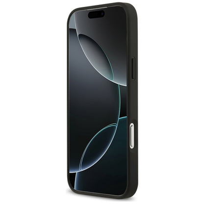 Hoes voor Apple iPhone 17 Pro Max, Guess, 4G Double Card Triangle, Zwart