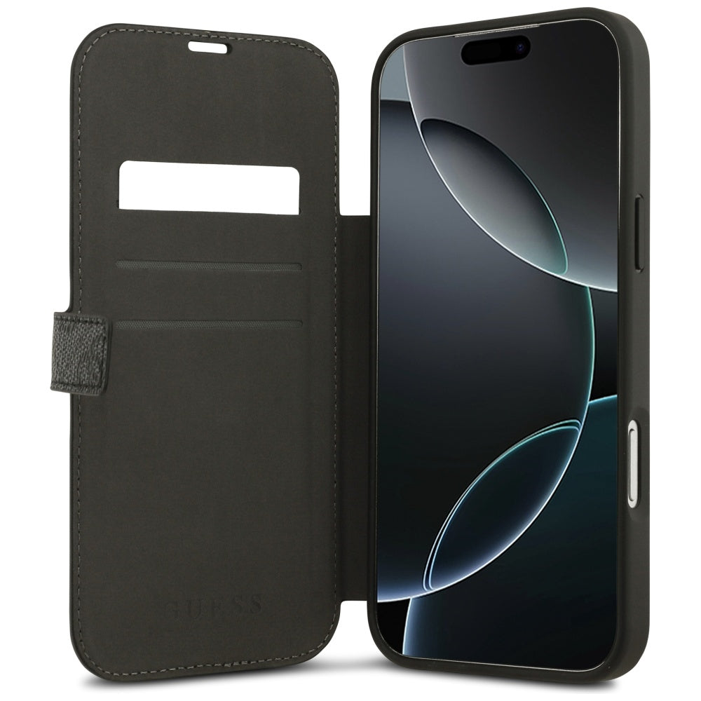 Hoes voor Apple iPhone 17 Pro Max, Guess, 4G Metal Logo, Zwart