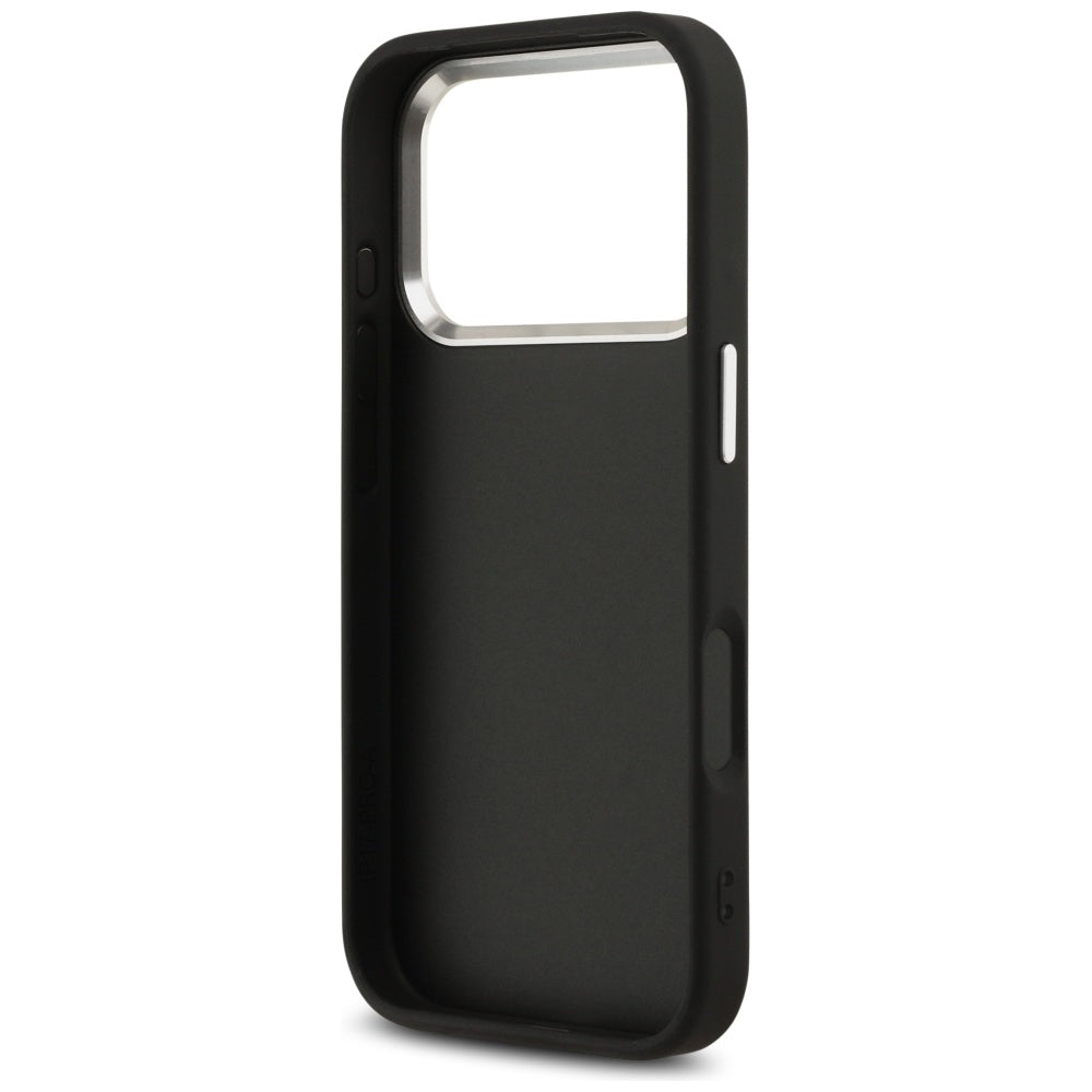 Hoes voor Apple iPhone 17 Pro Max, Guess, Big 4G Logo Classic, Zwart Zilver