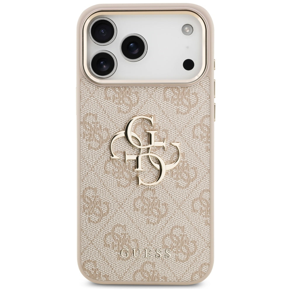 Hoes voor Apple iPhone 17 Pro Max, Guess, Big 4G Logo Classic, Goudroze