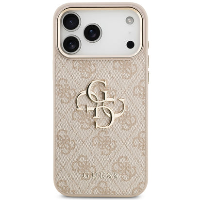 Hoes voor Apple iPhone 17 Pro Max, Guess, Big 4G Logo Classic, Goudroze