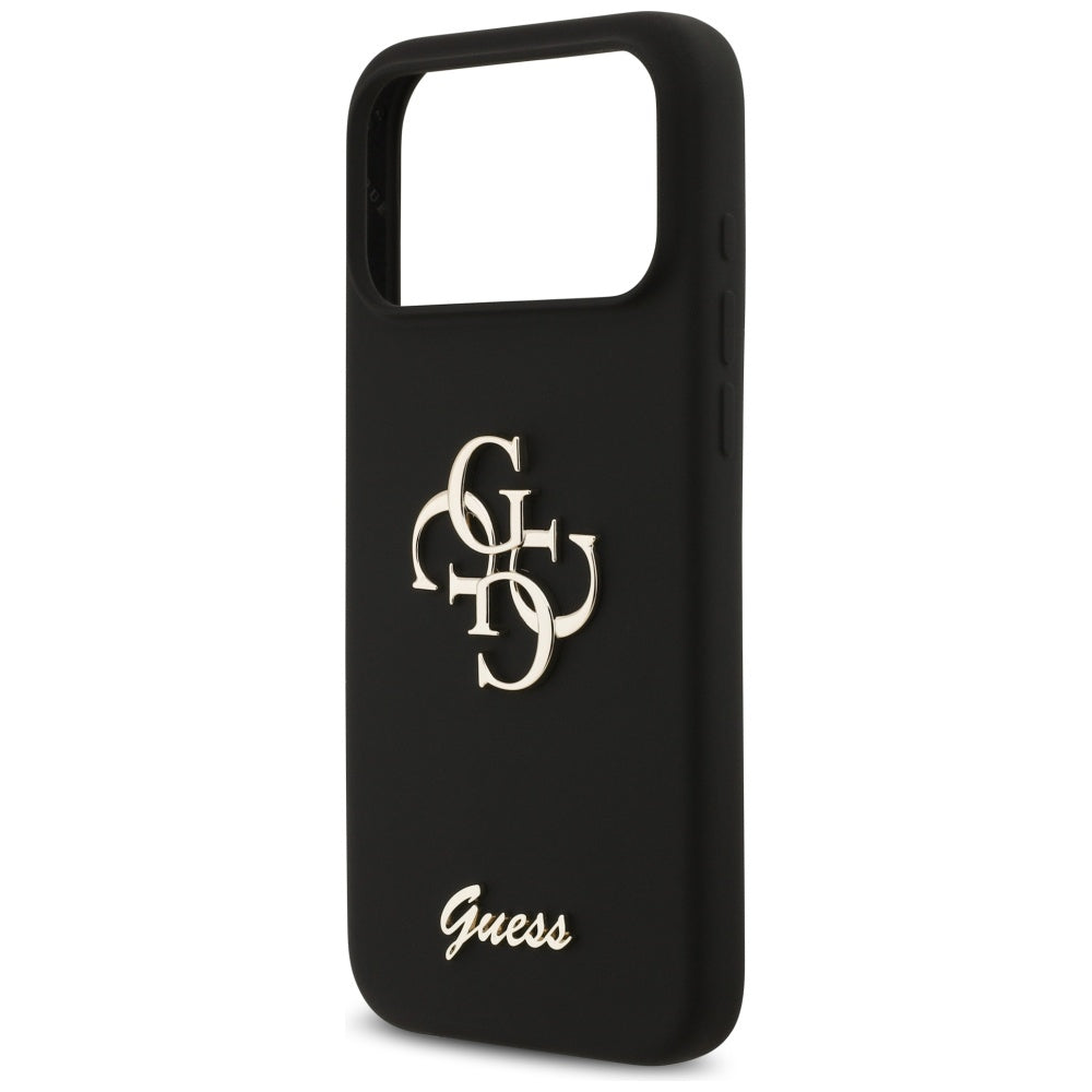 Étui pour Apple iPhone 17 Pro Max, Guess, Big 4G Script, Noir