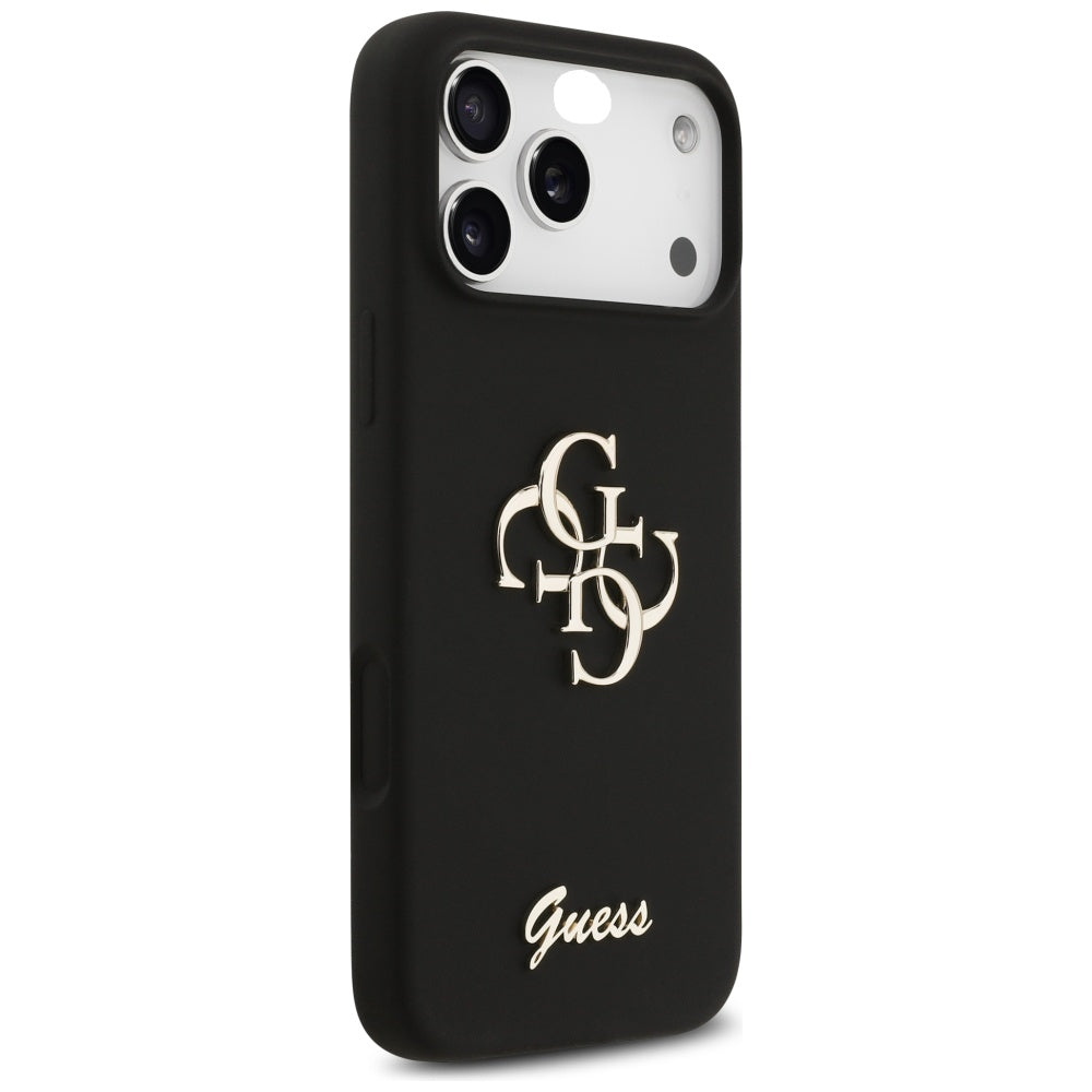 Étui pour Apple iPhone 17 Pro Max, Guess, Big 4G Script, Noir