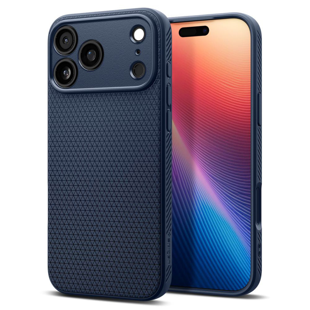 Étui pour Apple iPhone 17 Pro Max, Spigen, Liquid Air, Bleu Marine