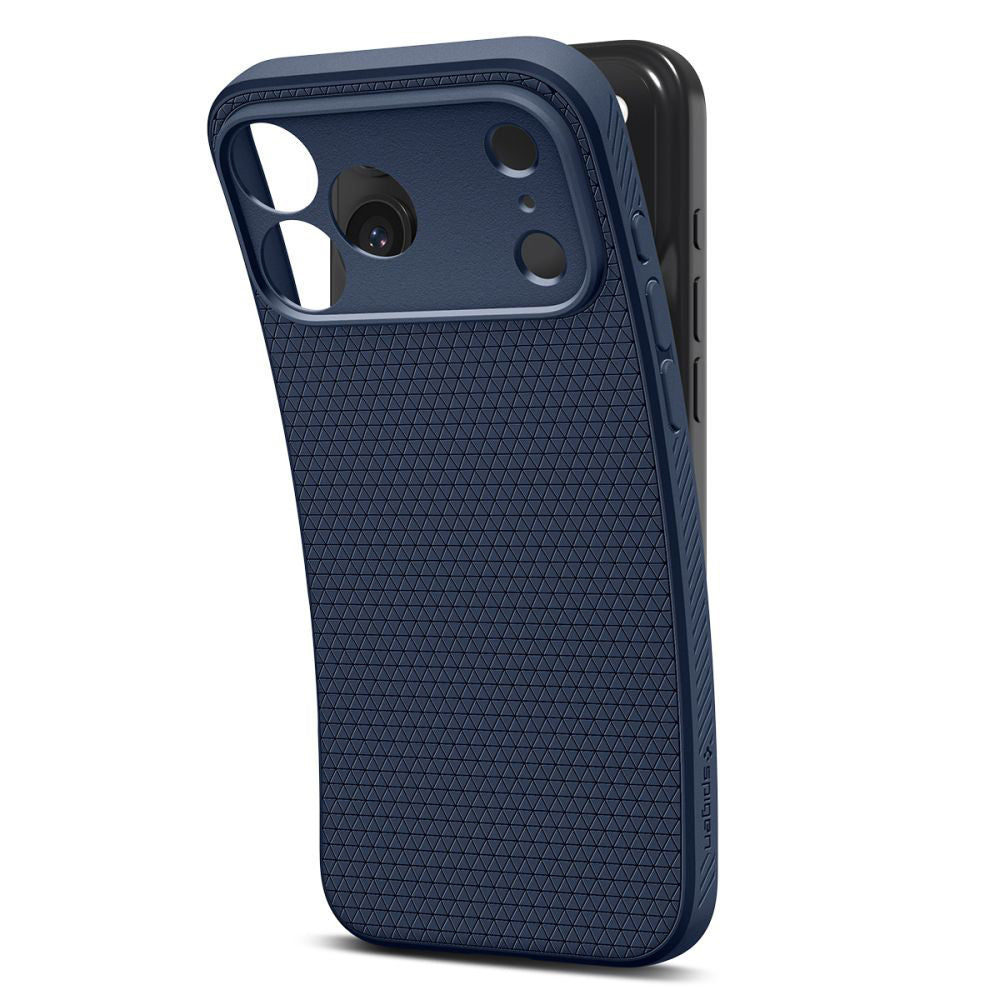 Étui pour Apple iPhone 17 Pro Max, Spigen, Liquid Air, Bleu Marine