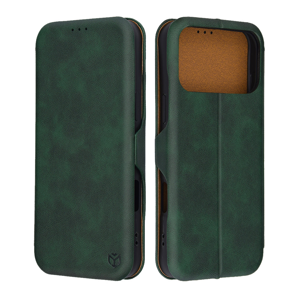Housse pour Apple iPhone 17 Pro Max, Techsuit, Safe Wallet Plus, Vert
