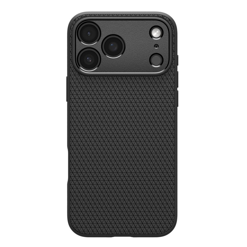 Hoes voor Apple iPhone 17 Pro, Spigen, Liquid Air, Mat Zwart