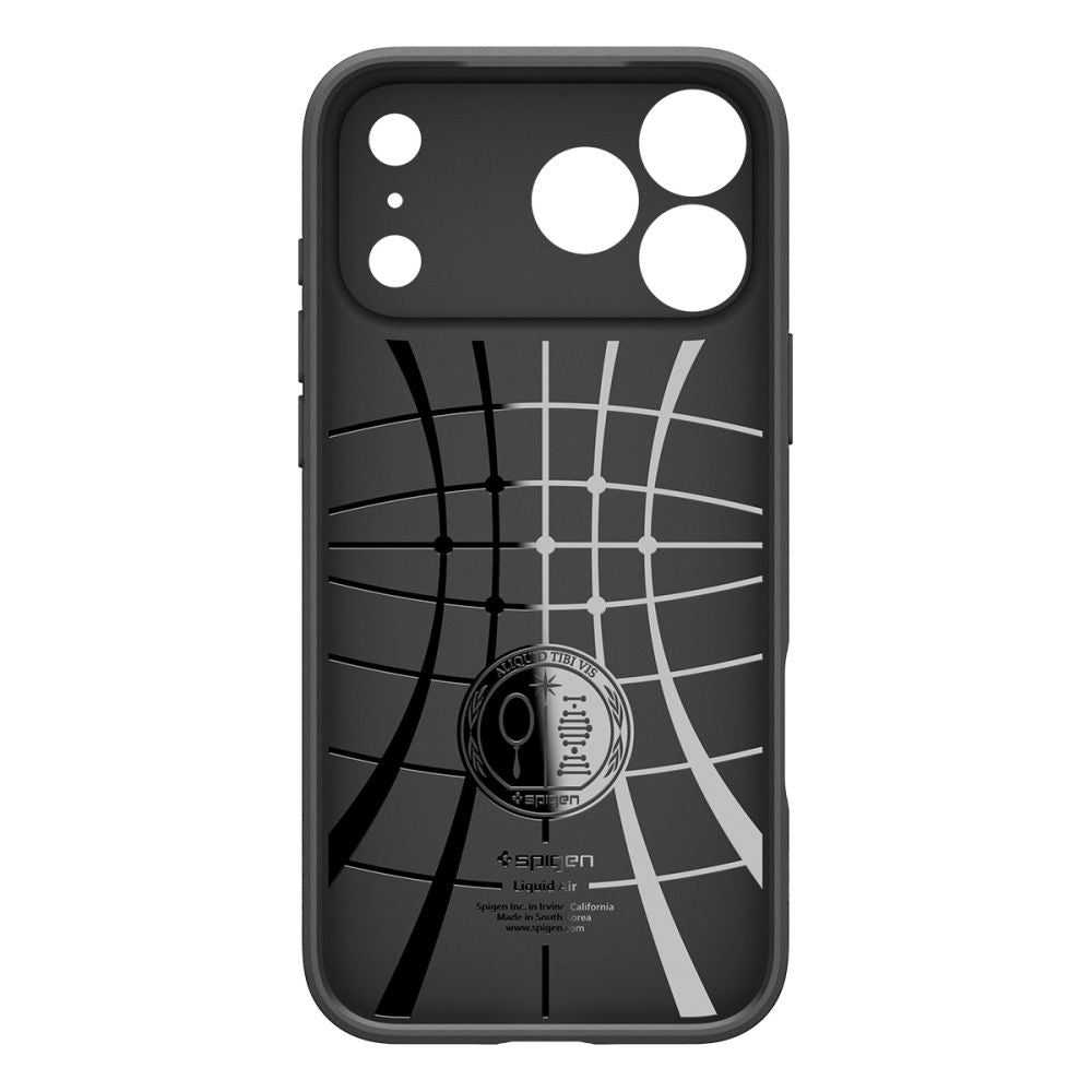 Hoes voor Apple iPhone 17 Pro, Spigen, Liquid Air, Mat Zwart