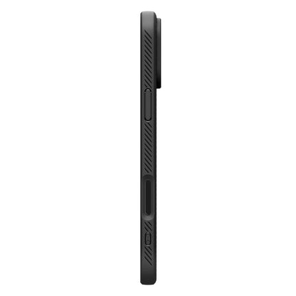 Hoes voor Apple iPhone 17 Pro, Spigen, Liquid Air, Mat Zwart