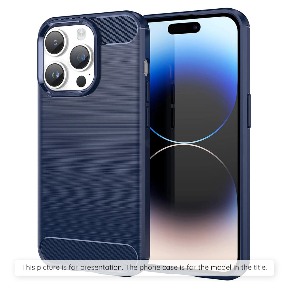 Étui pour Apple iPhone 17 Pro, Techsuit, Carbone, Bleu