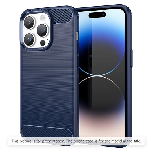 Hoes voor Apple iPhone 17 Pro, Techsuit, Carbon, Blauw