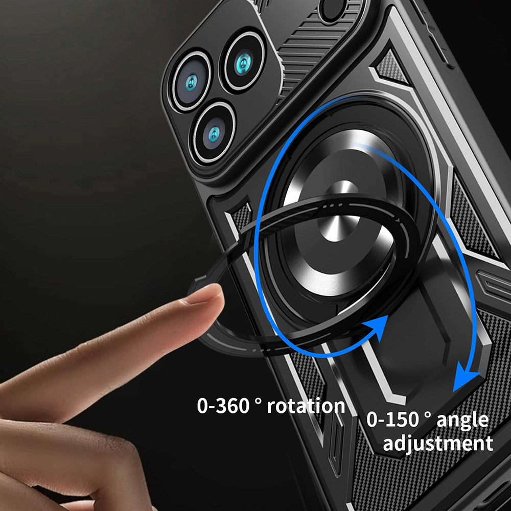 Étui pour Apple iPhone 17 Pro, Techsuit, RuggedCam, Noir