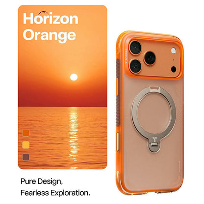Étui pour Apple iPhone 17 Pro, Torras, Ostand Spin Air, Orange
