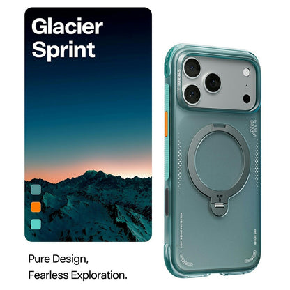 Hülle für Apple iPhone 17 Pro, Torras, Ostand Spin Air, Grün