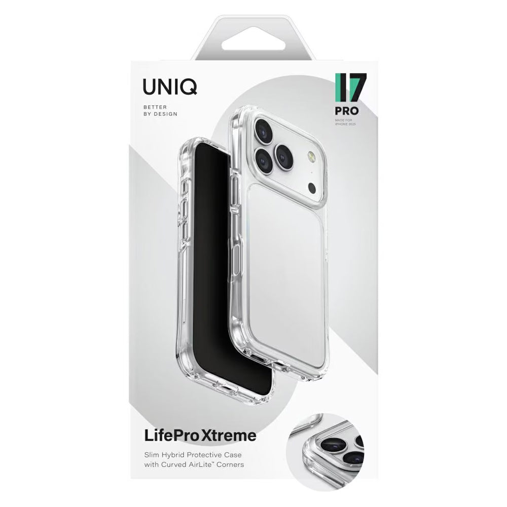 Étui pour Apple iPhone 17 Pro, UNIQ, LifePro Xtreme, Transparent