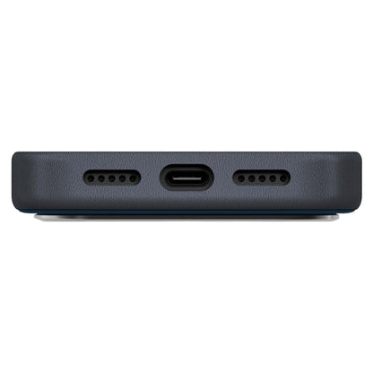 Étui pour Apple iPhone 17 Pro, UNIQ, Lyden Leatherette, Bleu Noir