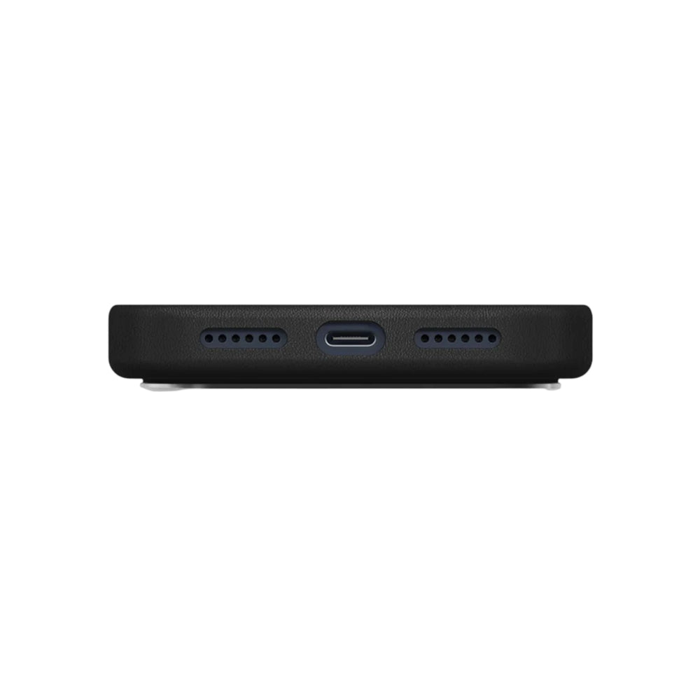 Hoes voor Apple iPhone 17 Pro, UNIQ, Lyden Leatherette, Zwart
