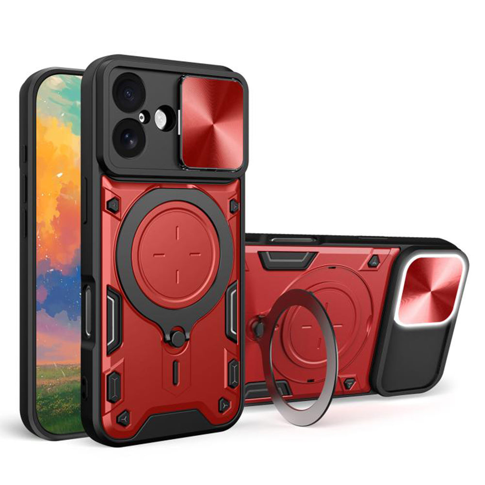 Hoes voor Apple iPhone 17, Techsuit, CamGuard Pro, Rood