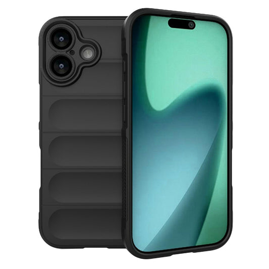 Hoes voor Apple iPhone 17, Techsuit, Magic Shield, Zwart