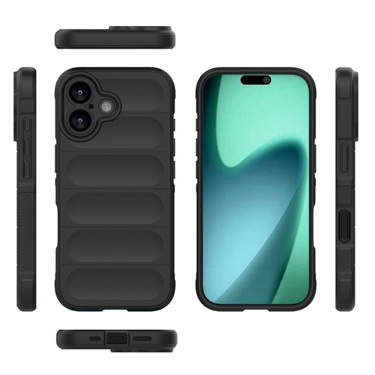 Hoes voor Apple iPhone 17, Techsuit, Magic Shield, Zwart