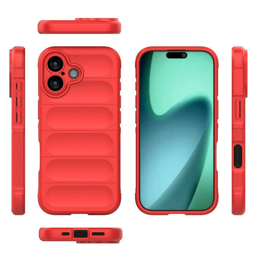 Hoes voor Apple iPhone 17, Techsuit, Magic Shield, Rood