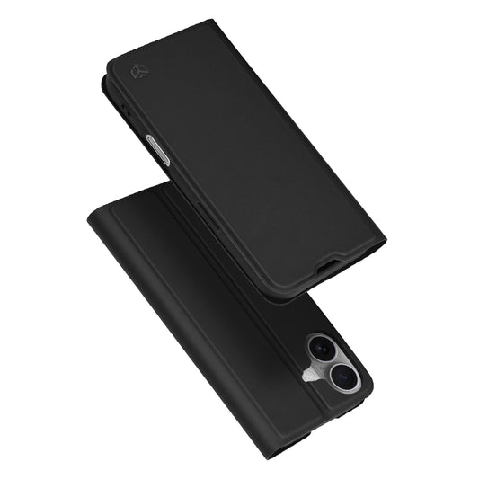 Hoes voor Apple iPhone 17, Techsuit, Magskin Book, Zwart