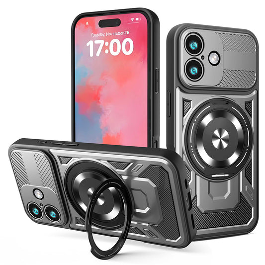 Hoes voor Apple iPhone 17, Techsuit, RuggedCam, Gri
