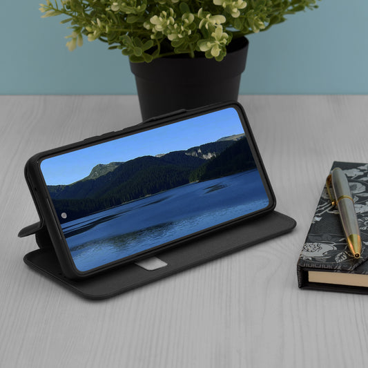 Hoes voor Apple iPhone 17, Techsuit, Safe Wallet Plus, Zwart