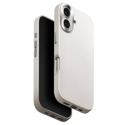 Hülle für Apple iPhone 17, UNIQ, Lyden Leatherette, Grau