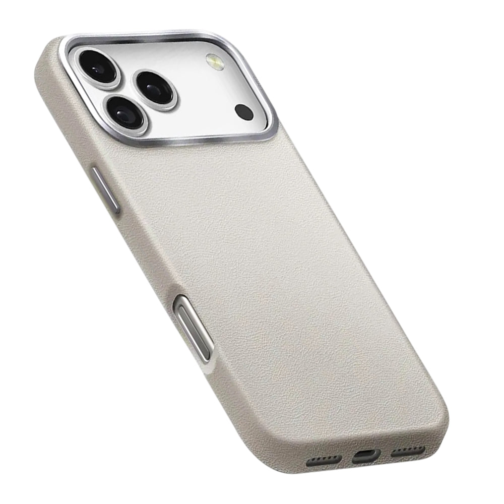 Hülle für Apple iPhone 17, UNIQ, Lyden Leatherette, Grau