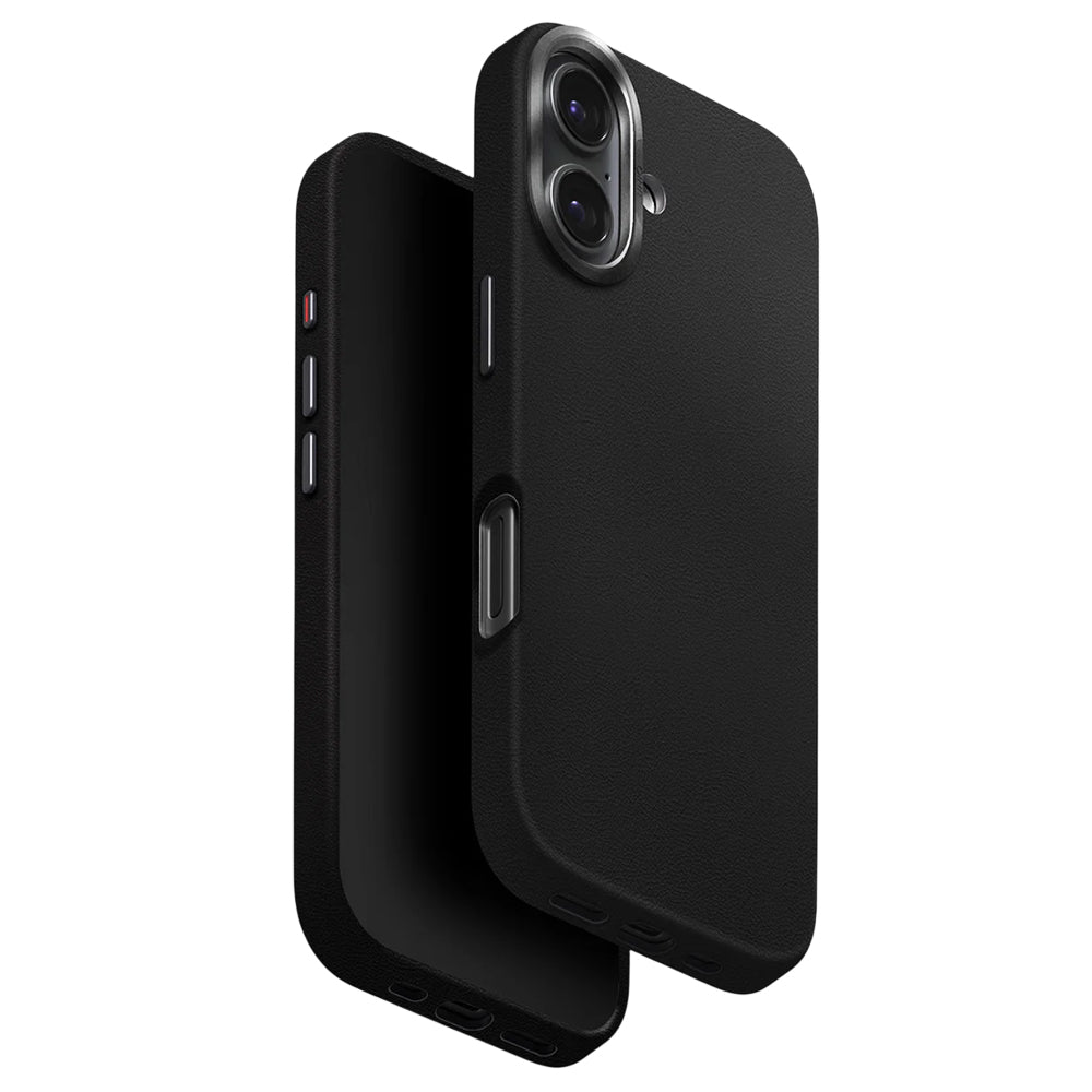 Hülle für Apple iPhone 17, UNIQ, Lyden Leatherette, Schwarz