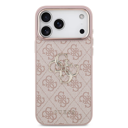 Coque pour Apple iPhone 18 Pro / 17 Pro, Guess, 4G Big Classic Logo, Rose