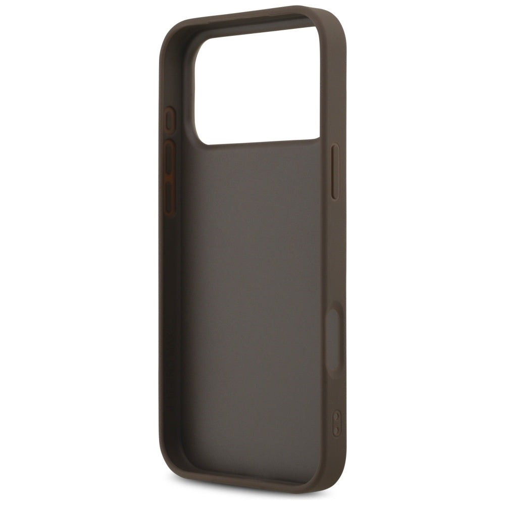 Case for Apple iPhone 18 Pro / 17 Pro, Guess, 4G Classic Logo, Brown