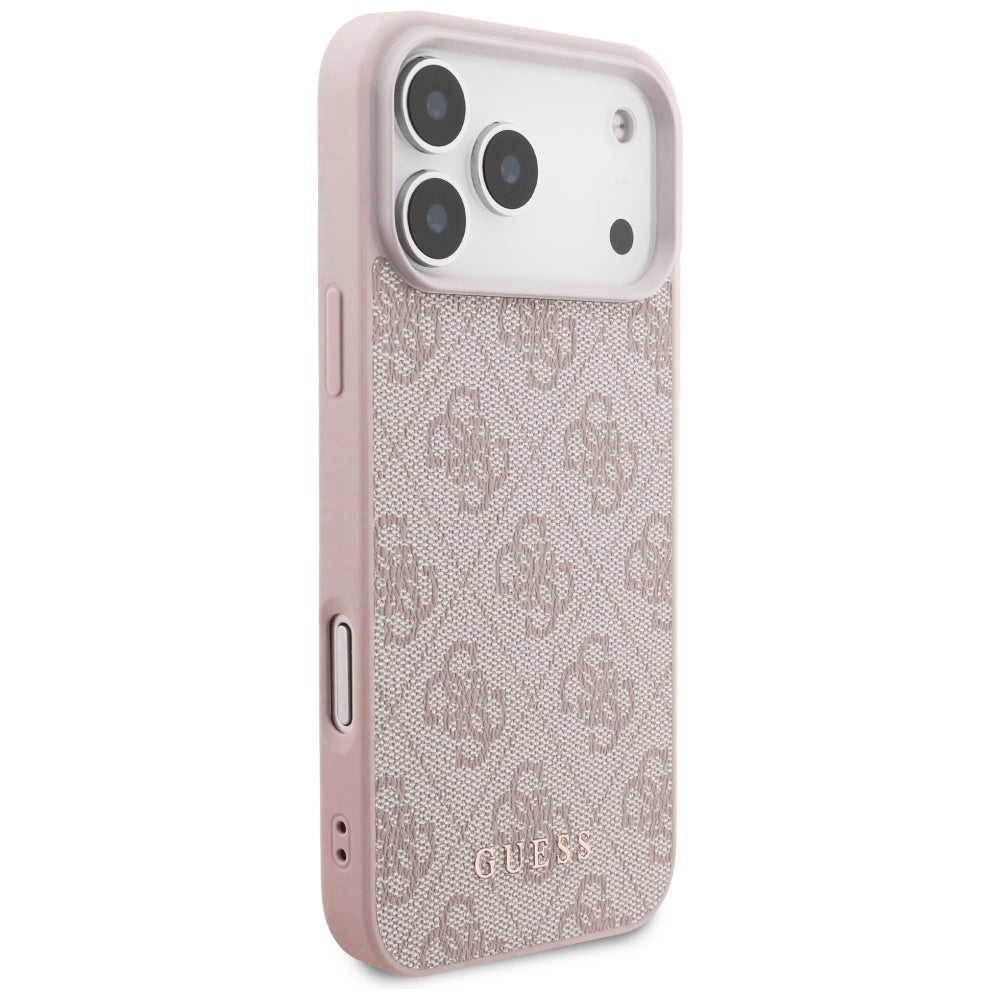 Hoes voor Apple iPhone 18 Pro / 17 Pro, Guess, 4G Classic Logo, Roze