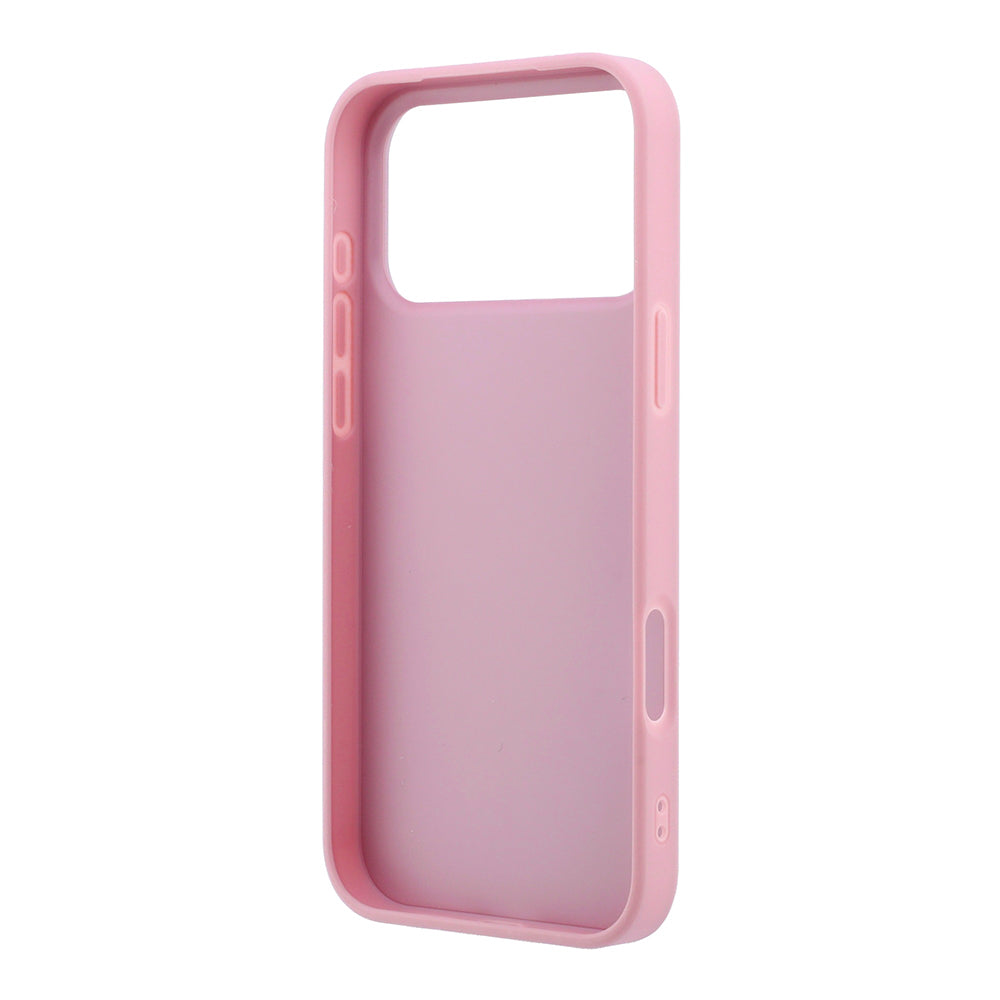 Hoes voor Apple iPhone 18 Pro / 17 Pro, Guess, Fixed Glitter Big 4G, Roze
