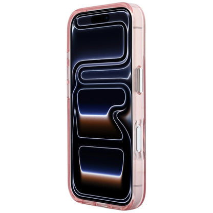Hoesje voor Apple iPhone 18 Pro / 17 Pro, Karl Lagerfeld, IML Big Signature Resin Logo en Metalen Frame, Roze