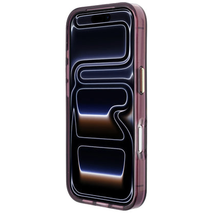 Coque pour Apple iPhone 18 Pro / 17 Pro, Karl Lagerfeld, Logo Résine IML Big Signature et Cadre Métallique, Bordeaux