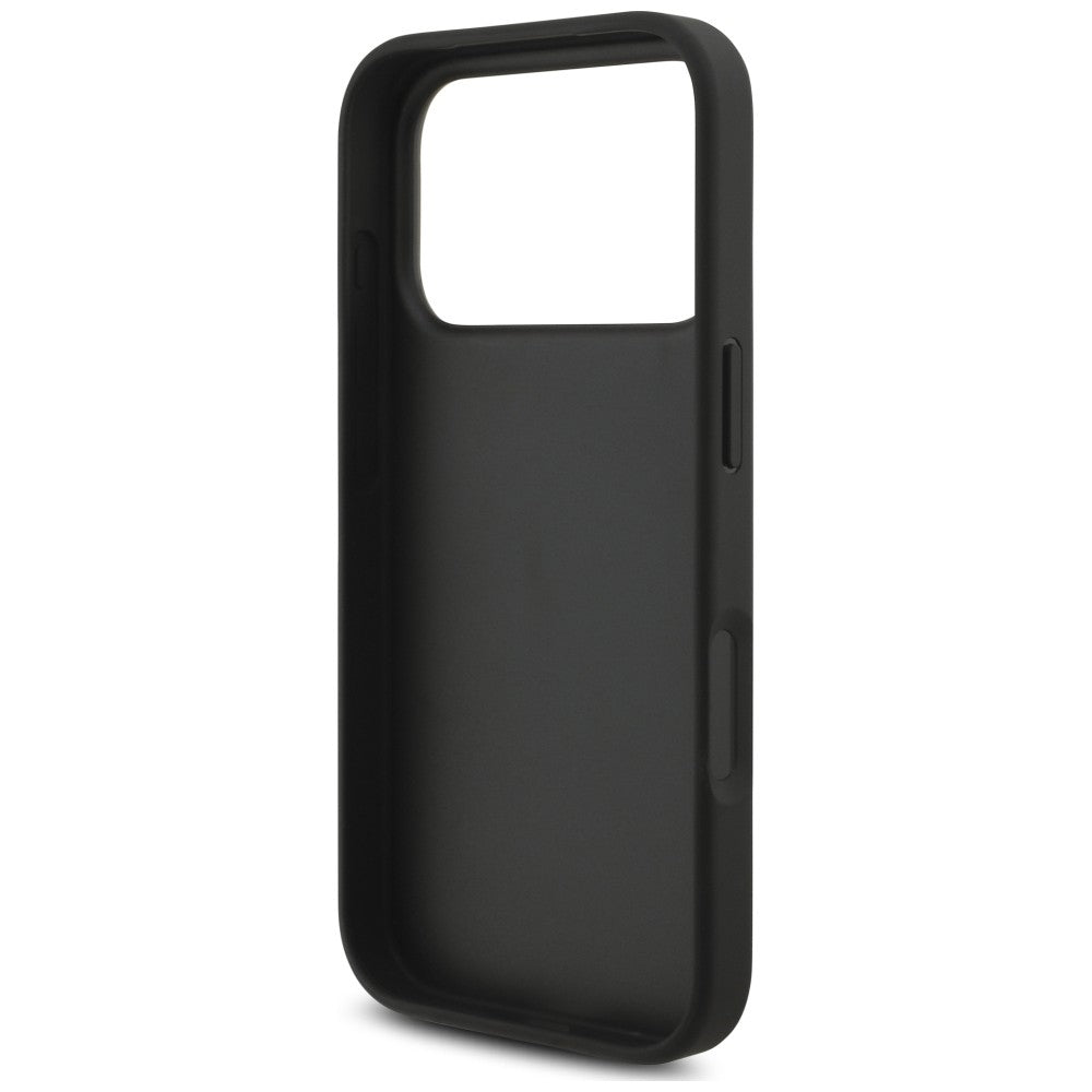 Hoesje voor Apple iPhone 18 Pro / 17 Pro, Karl Lagerfeld, Saffiano Mono Patch Choupette, zwart